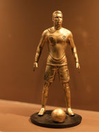Cristiano Ronaldo Mini Trophy Football Champion Statue