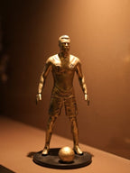 Cristiano Ronaldo Mini Trophy Football Champion Statue