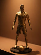 Cristiano Ronaldo Mini Trophy Football Champion Statue