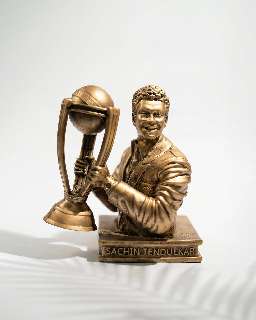 Cricket Legend Sachin With World Cup Premium Figurine