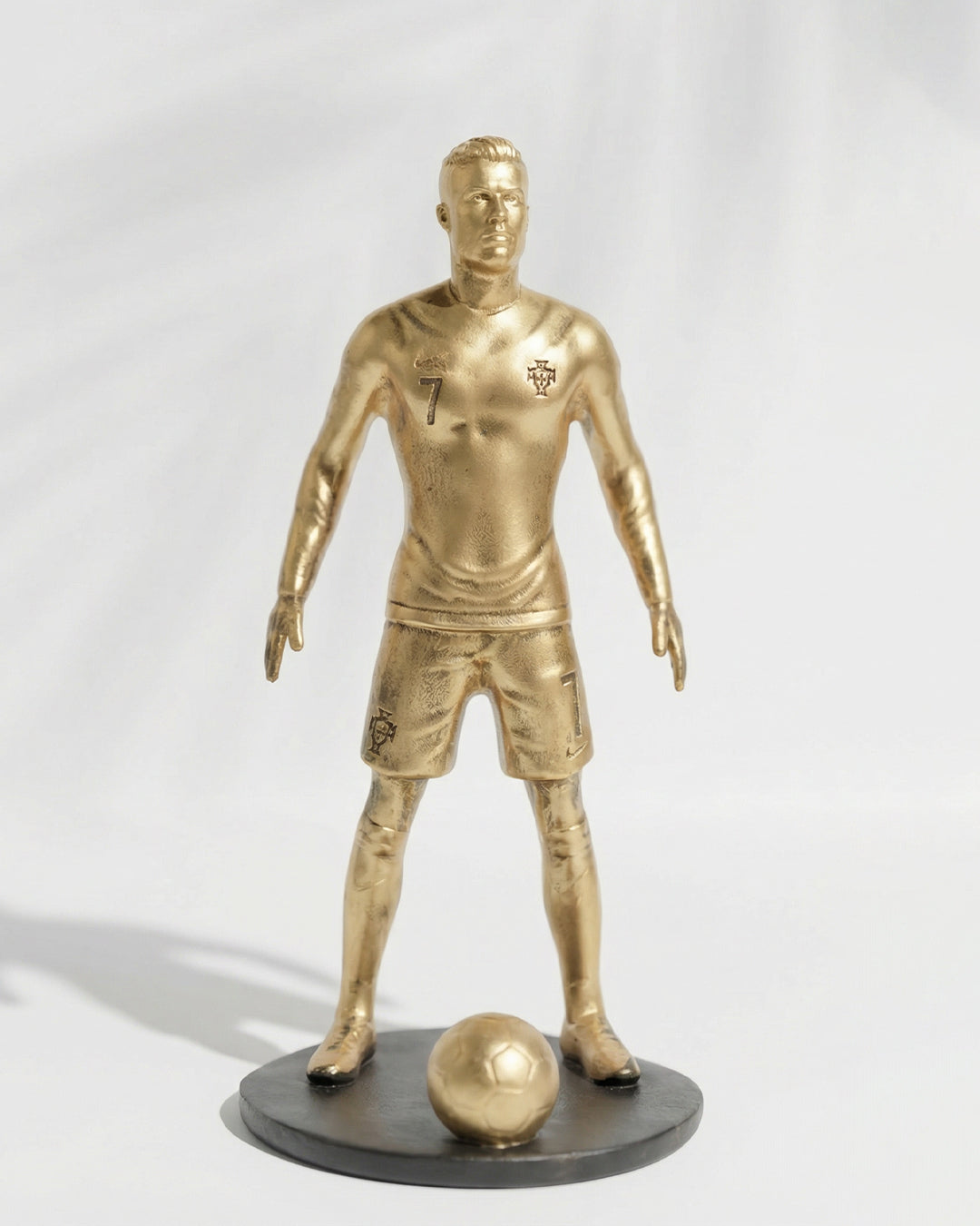 Cristiano Ronaldo Mini Trophy Football Champion Statue