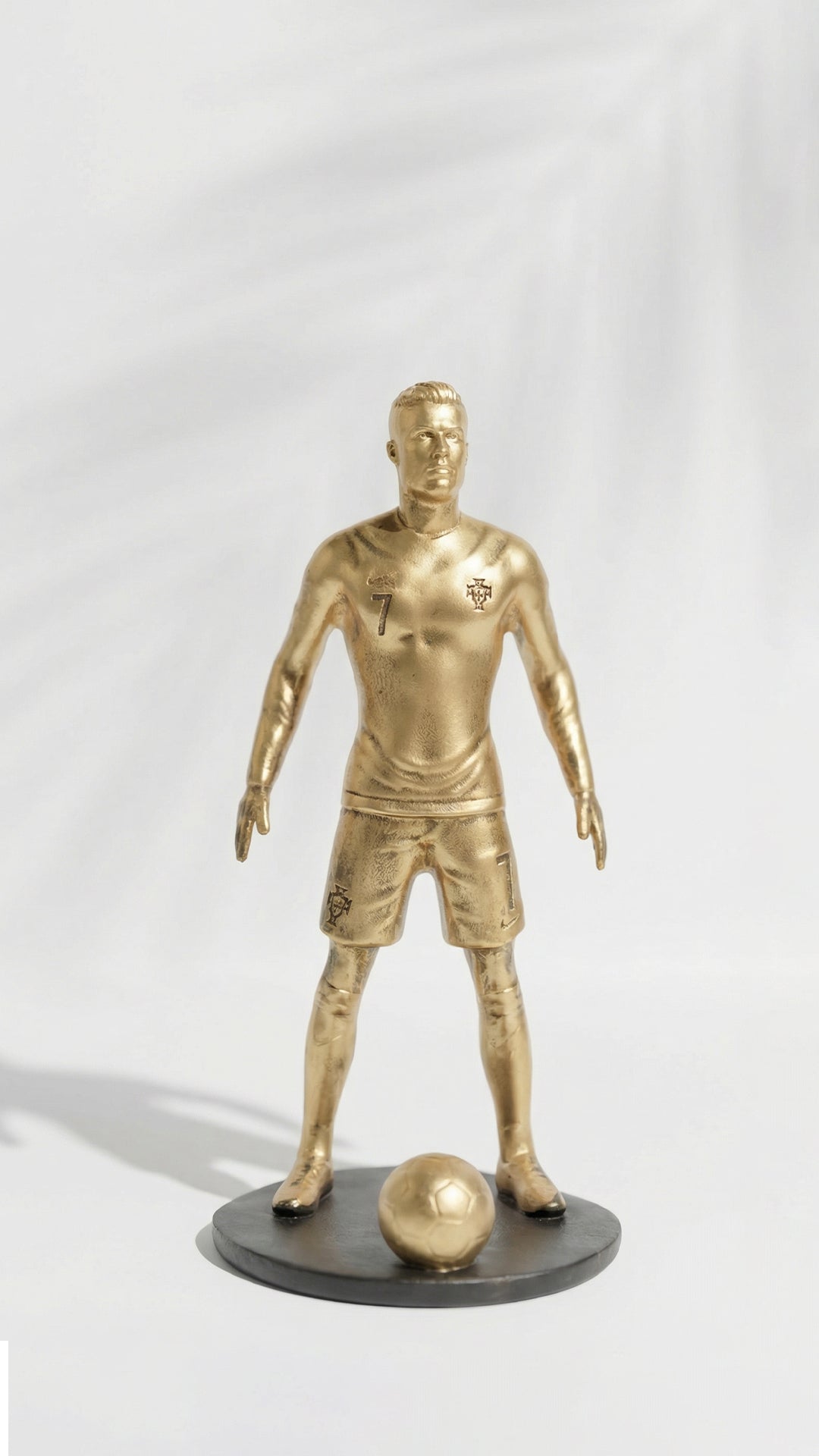 Cristiano Ronaldo Mini Trophy Football Champion Statue